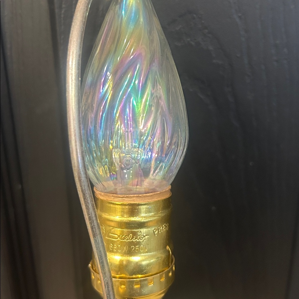 Vintage Multicolor lawnware lamp - Picture 8 of 9
